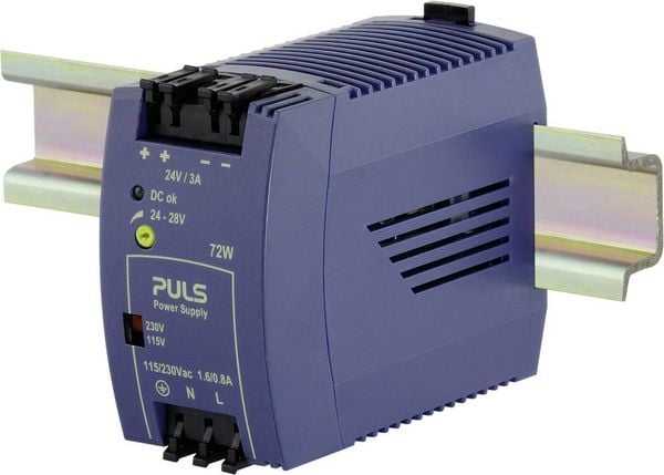 PULS MiniLine ML70.100 Hutschienen-Netzteil (DIN-Rail)  24 V/DC 3 A 72 W Anzahl Ausgänge:1 x  Inhalt 1 St.