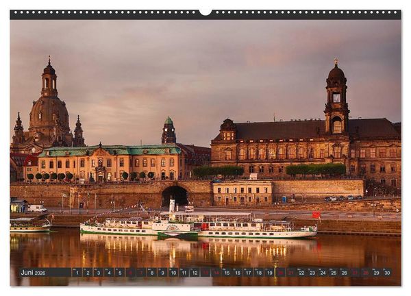 Produktbild: Dresden - Die Frauenkirche (hochwertiger Premium Wandkalender 2026 DIN A2 quer), Kunstdruck in Hochglanz