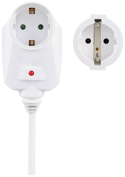 Produktbild: Sygonix SY-6248190 Strom Verl&auml;ngerungskabel 16A Wei&szlig; 1.50m H05VV-F 3G 1,5mm&sup2;