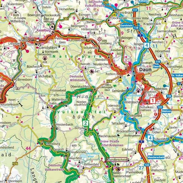 Produktbild: freytag & berndt Motorradkarte Eifel - Mosel - Hunsr&uuml;ck 1:200.000