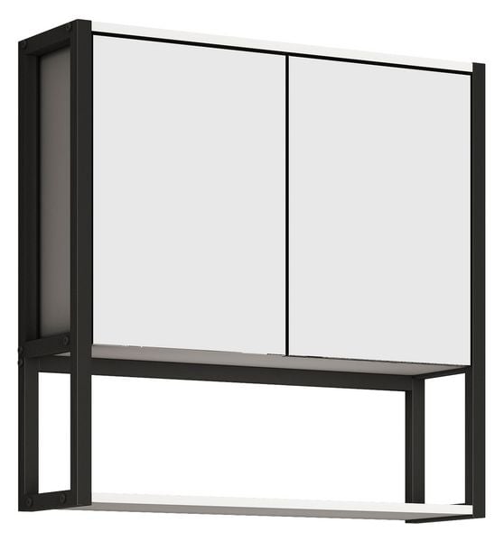 Produktbild: Holz Metall Spiegelschrank Spiegel Edino 60x60
