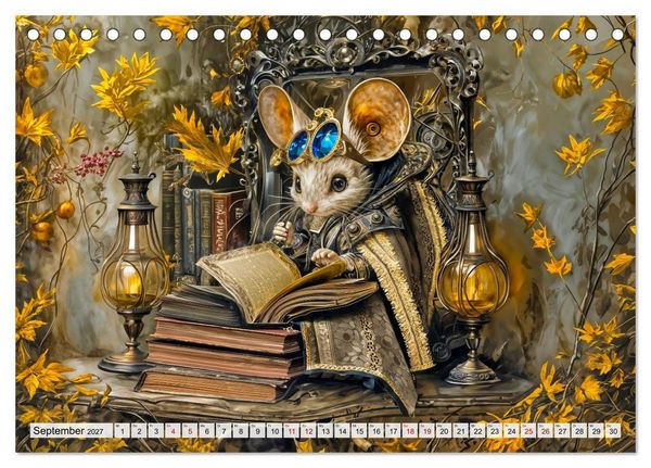 Produktbild: Steampunk Fabelwelten - Magische Kreaturen in Fantasiewelten (Tischkalender 2027 DIN A5 quer), CALVENDO Monatskalender