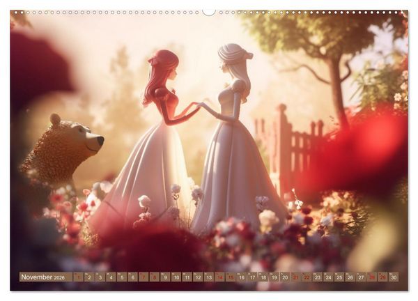 Produktbild: Gl&uuml;cklich wie im M&auml;rchen (Wandkalender 2026 DIN A2 quer), CALVENDO Monatskalender
