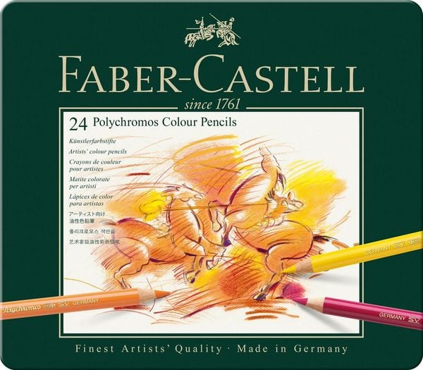 Faber-Castell Künstlerfarbstifte Polychromos, 24er Set