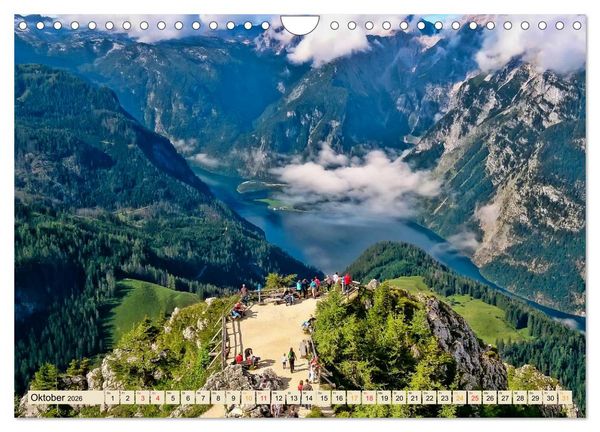 Produktbild: Deutsche Alpen, eine Reise von Lindau am Bodensee bis Berchtesgaden (Wandkalender 2026 DIN A4 quer), CALVENDO Monatskalender