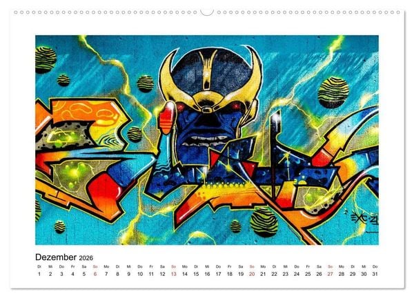 Produktbild: Streetart for home Michael Jaster (hochwertiger Premium Wandkalender 2026 DIN A2 quer), Kunstdruck in Hochglanz