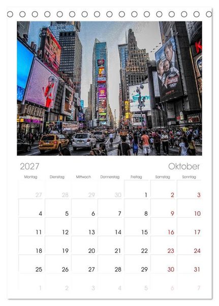 Produktbild: Tischplaner 2027 - New York feeling (A5 Tischkalender zum Aufstellen) CALVENDO