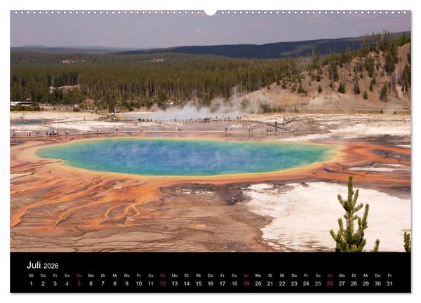 Produktbild: Yellowstone Impressionen (Wandkalender 2026 DIN A2 quer), CALVENDO Monatskalender
