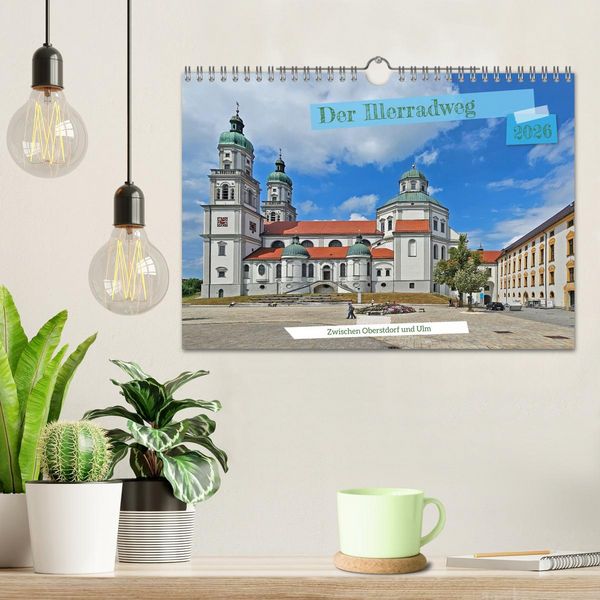 Produktbild: Der Illerradweg zwischen Oberstdorf und Ulm (Wandkalender 2026 DIN A4 quer), CALVENDO Monatskalender