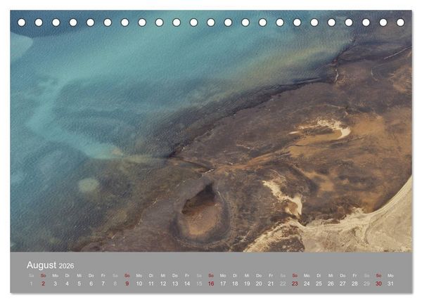 Produktbild: Naturkunst - Luftbilder (Tischkalender 2026 DIN A5 quer), CALVENDO Monatskalender