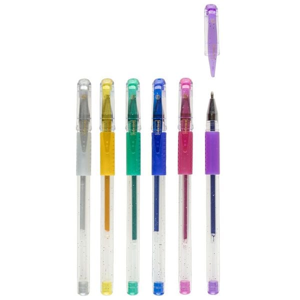 Produktbild: Idena Gel Pen Glitter 6 St&uuml;ck