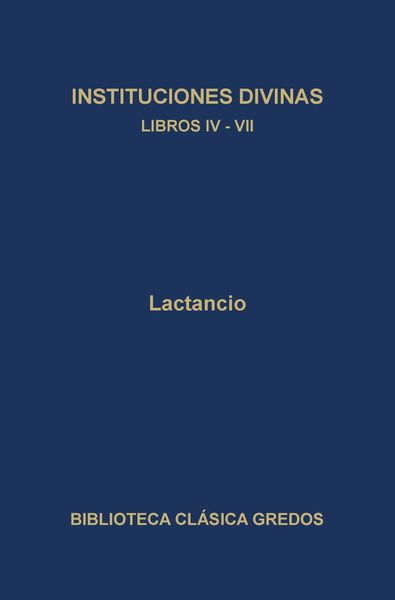 Produktbild: Instituciones divinas. Libros IV-VII