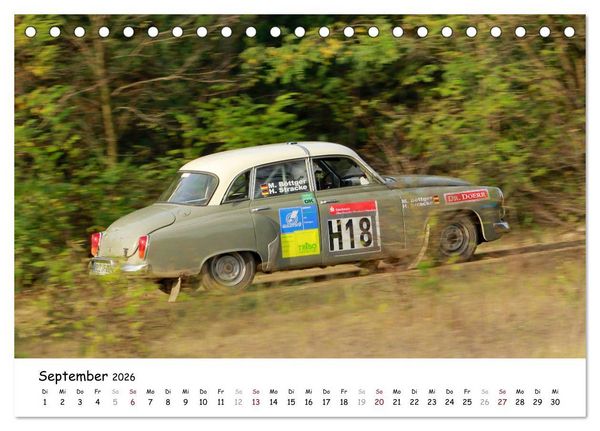 Produktbild: Lausitzrallye Histo EM (Tischkalender 2026 DIN A5 quer), CALVENDO Monatskalender