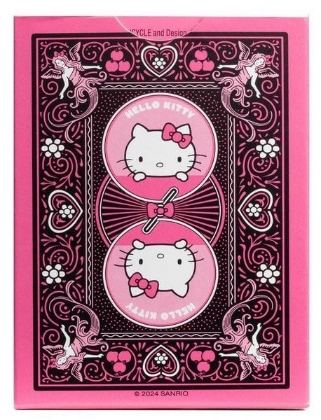 Produktbild: Bicycle Hello Kitty - Black and Pink (Designer Spielkarten, Poker, Skat...)