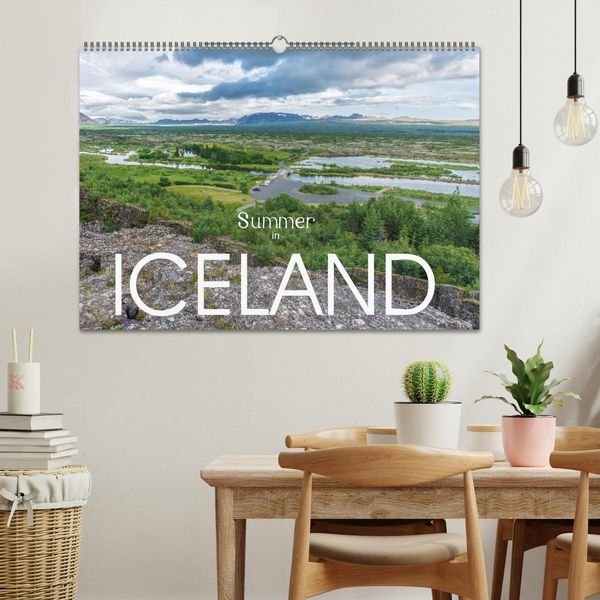 Produktbild: Summer in Iceland (Wall Calendar 2026 DIN A2 landscape), CALVENDO 12 Month Wall Calendar
