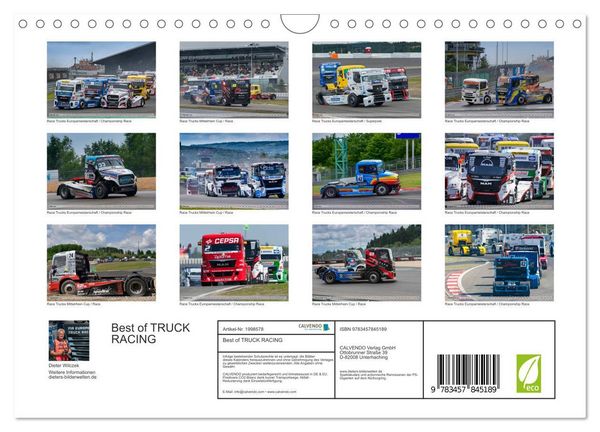 Produktbild: Best of TRUCK RACING (Wandkalender 2026 DIN A4 quer), CALVENDO Monatskalender
