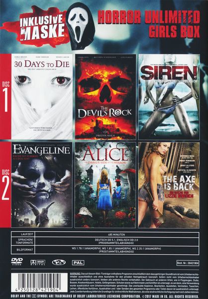 Produktbild: Horror Unlimited Girls Box [2 DVDs]