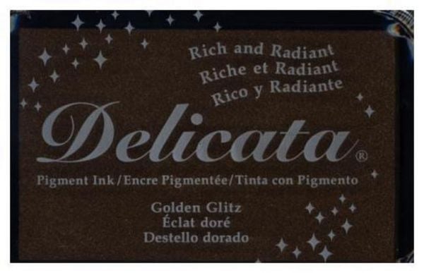 Produktbild: Stempelkissen gro&szlig; 9 x 6 cm "Gold"