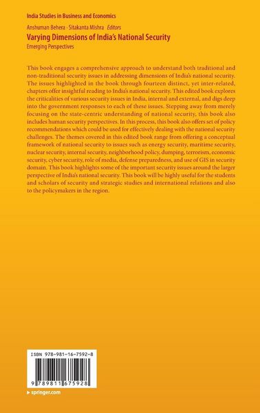 Produktbild: Varying Dimensions of India&rsquo;s National Security