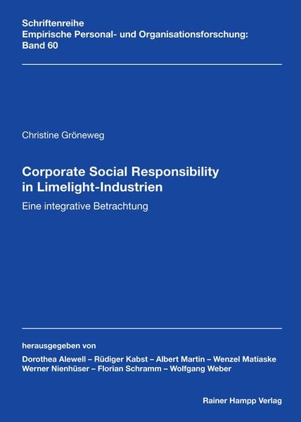 Produktbild: Corporate Social Responsibility in Limelight-Industrien