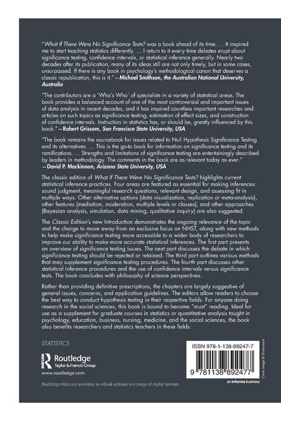 Produktbild: What If There Were No Significance Tests?