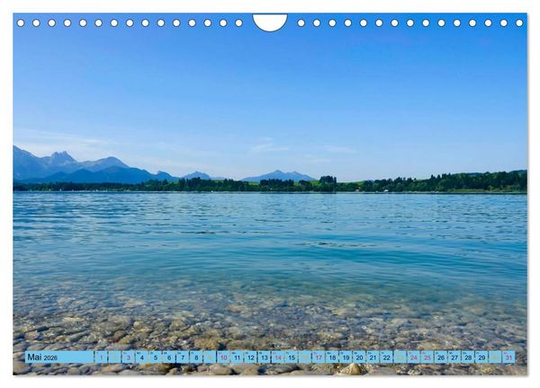 Produktbild: Sch&ouml;ner Forggensee (Wandkalender 2026 DIN A4 quer), CALVENDO Monatskalender