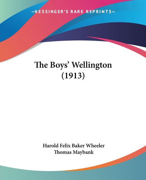Produktbild: The Boys' Wellington (1913)