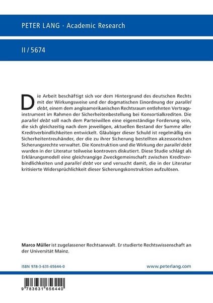 Produktbild: Die "parallel debt" bei der &Uuml;bertragung von Konsortialkreditanteilen