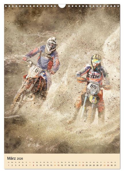 Produktbild: Motocross - Sport der Extreme (Wandkalender 2026 DIN A3 hoch), CALVENDO Monatskalender
