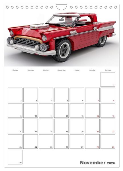 Produktbild: Gesteckte coole Flitzer (Wandkalender 2026 DIN A4 hoch), CALVENDO Monatskalender