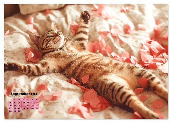 Produktbild: Momente eines Katzenbesitzers - Chaos der Samtpfoten (Wandkalender 2026 DIN A2 quer), CALVENDO Monatskalender