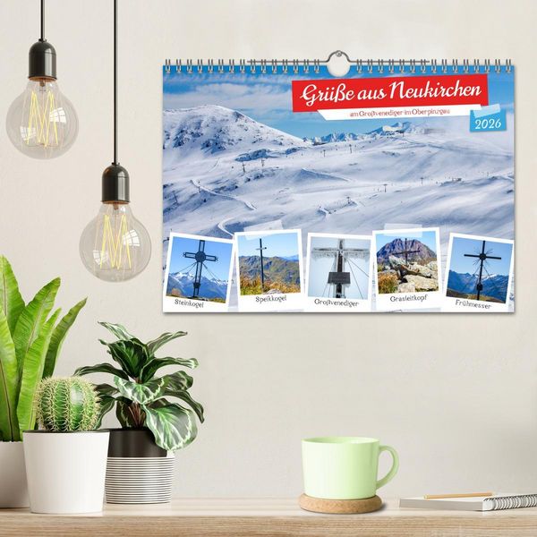 Produktbild: Gr&uuml;&szlig;e aus Neukirchen (Wandkalender 2026 DIN A4 quer), CALVENDO Monatskalender