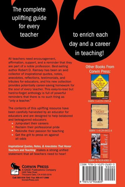 Produktbild: Inspirational Quotes, Notes, & Anecdotes That Honor Teachers and Teaching