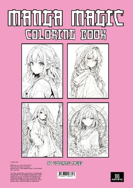 Produktbild: MAGIC MANGA Coloring Book - 50 unique coloring pages