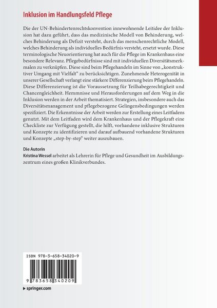 Produktbild: Inklusion im Handlungsfeld Pflege