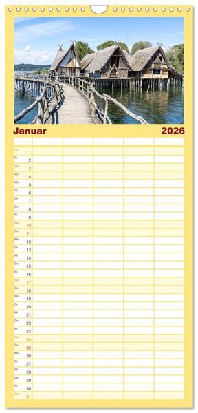 Produktbild: Familienplaner 2026 - Der Zauber des Bodensees mit 5 Spalten (Wandkalender, 21 x 45 cm) CALVENDO