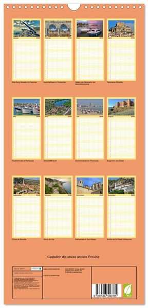Produktbild: Familienplaner 2026 - Castellon die etwas andere Provinz mit 5 Spalten (Wandkalender, 21 x 45 cm) CALVENDO