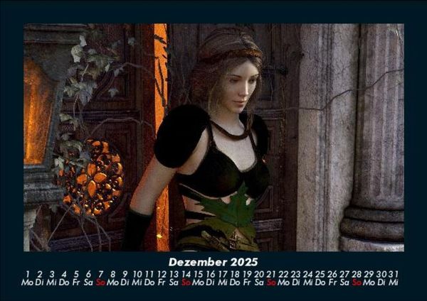 Produktbild: Mit Fantasy durch's Jahr 2025 Fotokalender DIN A5