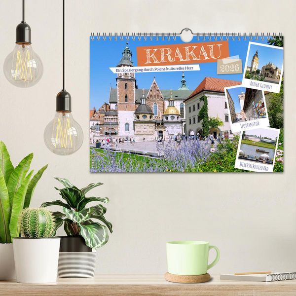 Produktbild: Krakau. Ein Spaziergang durch Polens kulturelles Herz (Wandkalender 2026 DIN A4 quer), CALVENDO Monatskalender