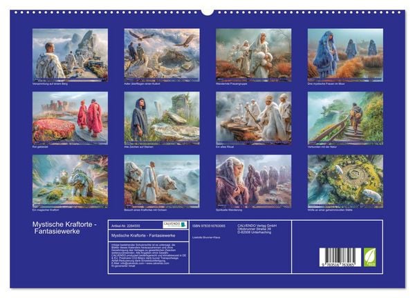 Produktbild: Mystische Kraftorte - Fantasiewerke (hochwertiger Premium Wandkalender 2027 DIN A2 quer), Kunstdruck in Hochglanz