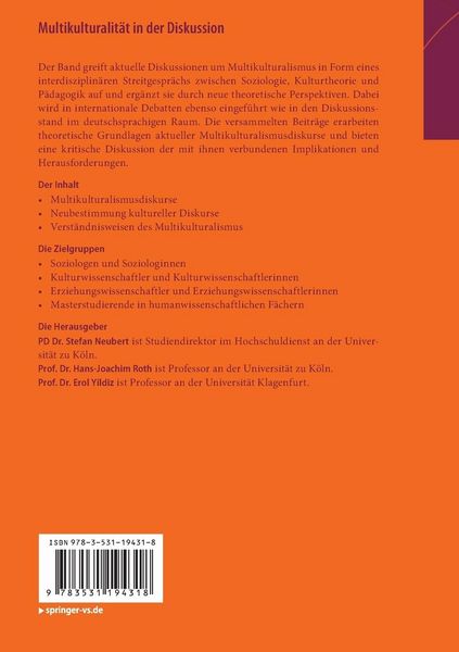 Produktbild: Multikulturalit&auml;t in der Diskussion