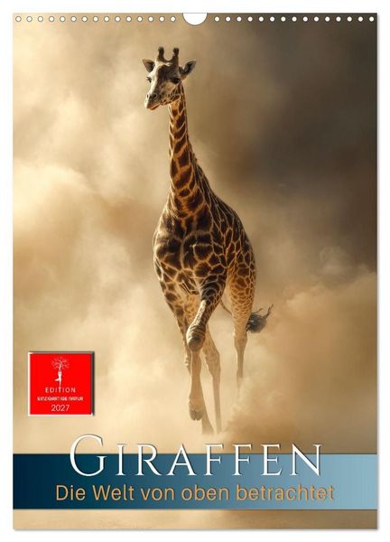 Produktbild: Giraffen - die Welt von oben betrachtet (Wandkalender 2027 DIN A3 hoch), CALVENDO Monatskalender