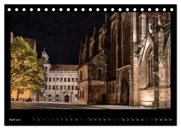 Produktbild: Historisches N&uuml;rnberg (Tischkalender 2026 DIN A5 quer), CALVENDO Monatskalender