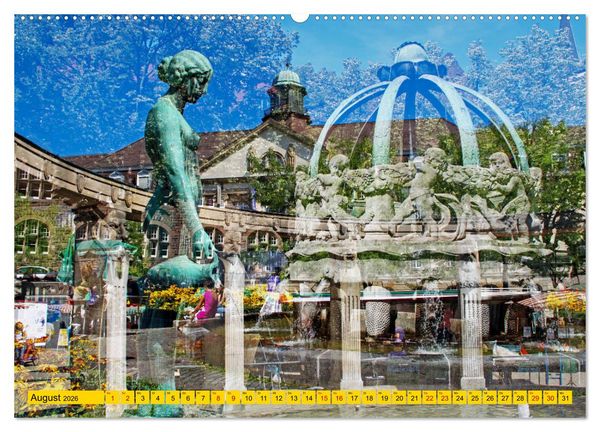 Produktbild: Karlsruhe mal 2 (hochwertiger Premium Wandkalender 2026 DIN A2 quer), Kunstdruck in Hochglanz