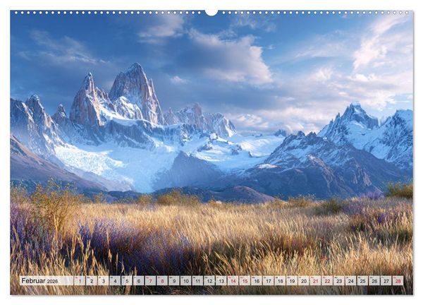 Produktbild: Die Sprache der Gipfel (hochwertiger Premium Wandkalender 2026 DIN A2 quer), Kunstdruck in Hochglanz