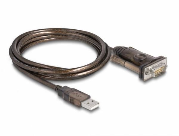 Produktbild: Delock USB 2.0 Adapter [1x USB 2.0 Stecker A - 1x RS232-Stecker] 62646 1.5m