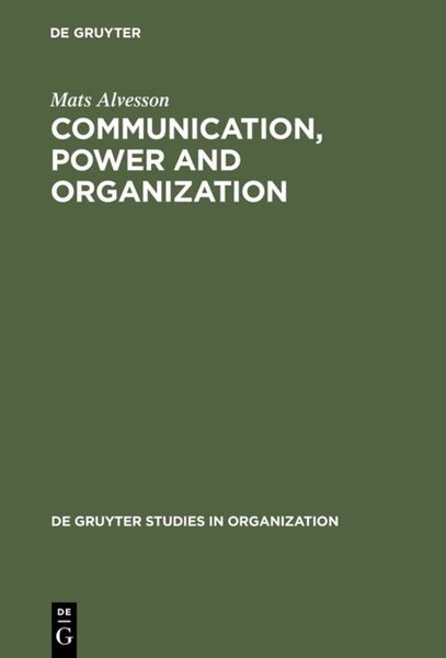 Produktbild: Communication, Power and Organization