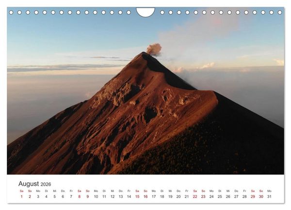 Produktbild: Vulkane - Die atemberaubendsten Motive der Feuerspucker. (Wandkalender 2026 DIN A4 quer), CALVENDO Monatskalender