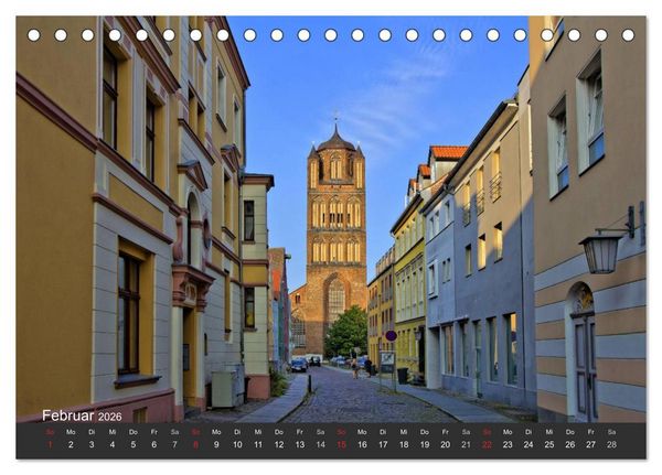 Produktbild: Stralsund. Das Tor zur Insel R&uuml;gen (Tischkalender 2026 DIN A5 quer), CALVENDO Monatskalender