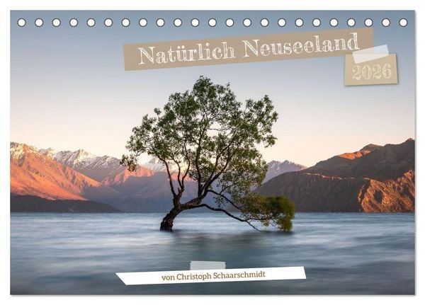 Produktbild: Nat&uuml;rlich Neuseeland (Tischkalender 2026 DIN A5 quer), CALVENDO Monatskalender